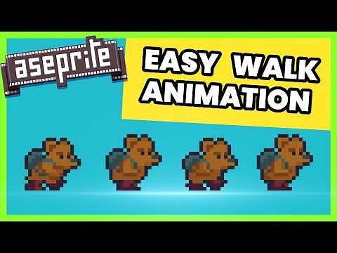 Animate Player Walk Cycle in Aseprite - Pixel Art Tutorial for Beginners