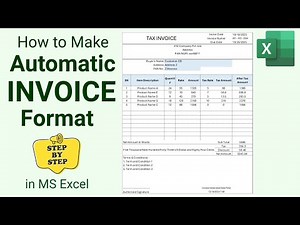 How to Make Automatic Invoice in Excel