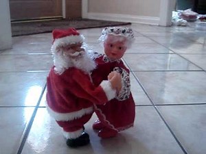 Mrs. Claus Dancing with Santa Claus