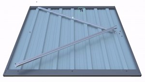 Outdoor Trash Can Storage, Storage Shed for 2 Trash cans and Tools,Waterproof Garbage Bin shed,Metal Trash Can Storage Shed Outdoor for Garden Yard(Light Grey-2 Doors)