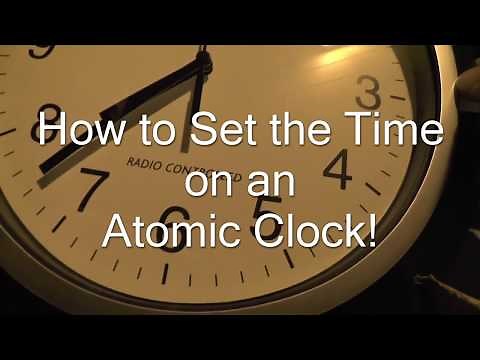 How to set the time on an Atomic Clock