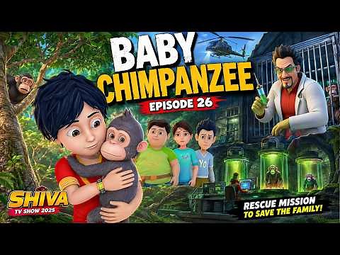 Shiva ने चिंपैंज़ी को एक पागल डॉक्टर से बचाया | Best Of Shiva | Shiva In Action |