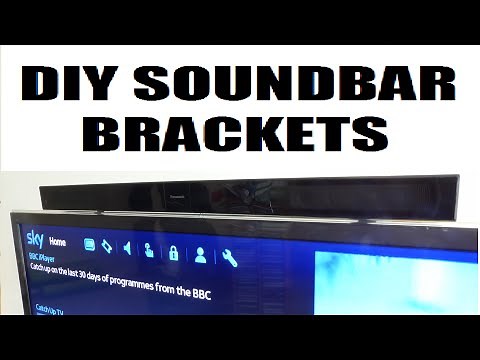 How to make cheap & easy diy tv soundbar brackets