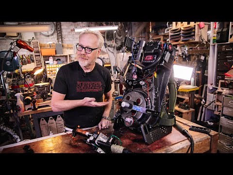 Adam Savage Inspects Hasbro's Ghostbusters Proton Pack!