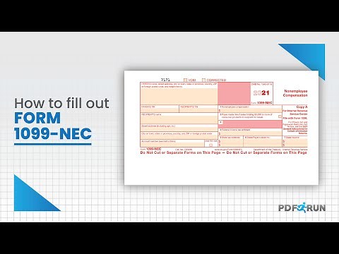 How to Fill-out a Form 1099-NEC or Nonemployee Compensation Online | PDFRun