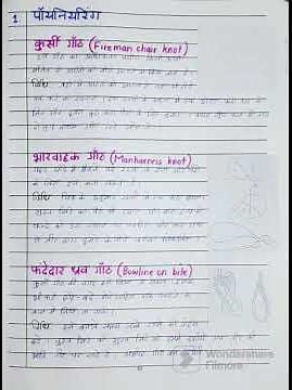 Bharat Scout and Guide ( Work of Log Book - Tritiya Sopan )