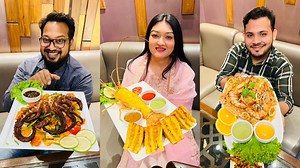 64K views · 2.1K reactions | বিশাল লবস্টার, অক্টোপাস, স্যালমন স্টেক,...