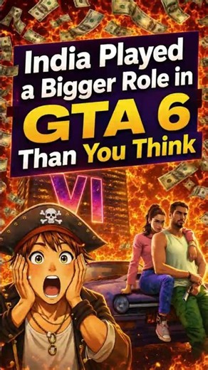 INDIA PLAYED BIGGER ROLE IN GTA 6 THE YOU THINK 😱 #shorts #short