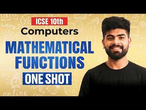 🚨 Mathematical Functions Explained | ICSE Class 10 Computer Applications | ICSE 2026