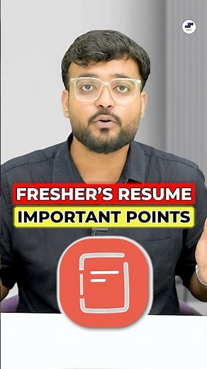 🔥Fresher’s Resume Tips 2025 | Must-Have Points for Job Seekers #shorts #resume #jobs #fresher