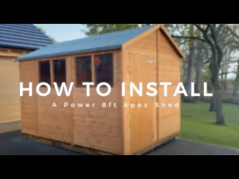 How to install a Powersheds 8ft Wide Apex Garden Shed - Powersheds Apex Installation Video