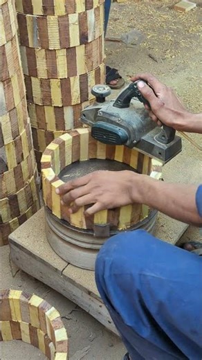 Perfectly Smooth Wood Surface Using Electric Planer #shorts