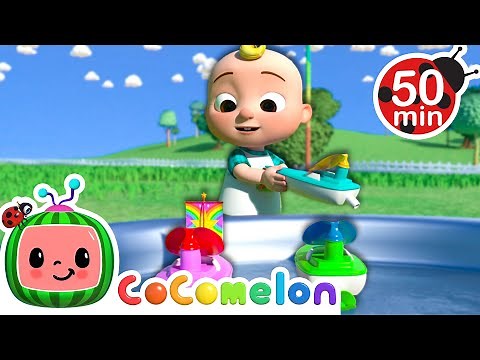 Balloon Boat Racing Song | Cocomelon | Kids Cartoons & Nursery Rhymes | Moonbug Kids