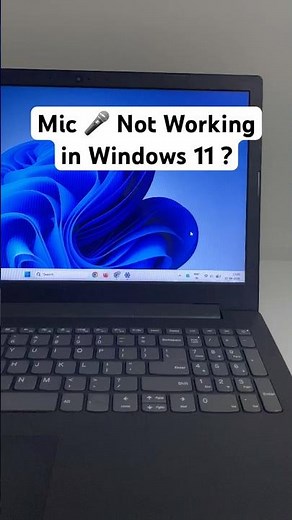 Windows 11 Mic Not Working? Fix!