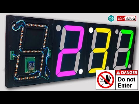 LARGE DIY 7 Segment Display Leds Digital Clock
