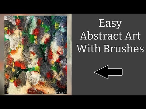 Abstract Painting Techniques for Beginners | Easy Acrylic Art Tutorial