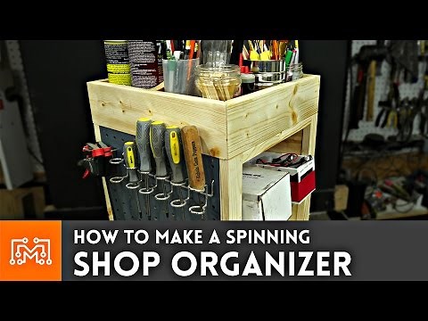 How to make a spinning shop organizer // Woodworking | I Like To Make Stuff
