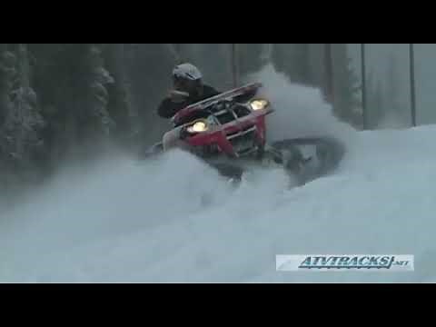 ATV with Camso Tracks Epic Ride in Deep Snow