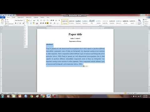 How to write research paper on MS word