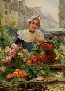 10 paintings of flower sellers in Paris...Hope you love this