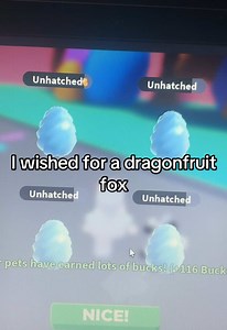Legendary Dragonfruit Fox from Adopt Me Crystal Egg!