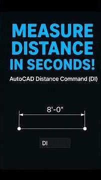 Measure Any Distance Instantly in AutoCAD! | Distance Command Explained