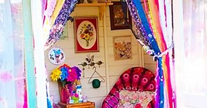 How To Make No-Sew Shabby Chic Rag Curtains