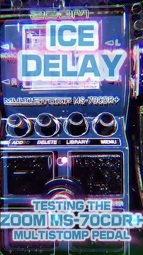 FROZEN ICE DELAY! | ZOOM MS-70CDR+ ✨ #ambient #shoegaze #delay #zoom #pedalboard #cold #multi #new