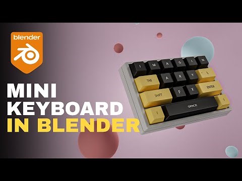 How To Make A Keyboard In Blender - Tutorial