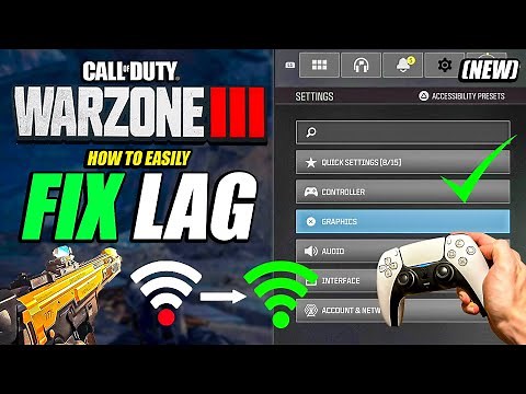 HOW TO FIX LAG ON WARZONE 3 | Call of Duty Warzone 3 Settings to STOP LAG