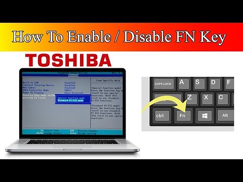 How to Enable fn key on Windows 10 Toshiba Laptop