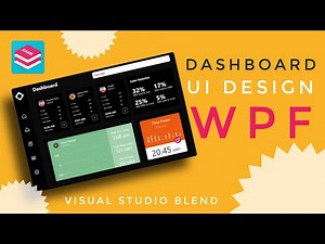 WPF Tutorial : DASHBOARD design in Visual studio blend | Handy Controls | Live Charts | User Control