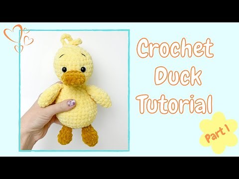 Easy Crochet Duck (Tutorial Part 1) | Free Amigurumi Animal Pattern for Beginners