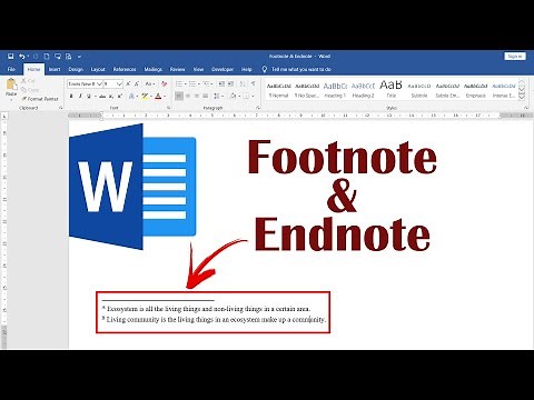 How to Insert Footnote and Endnote in Microsoft Word