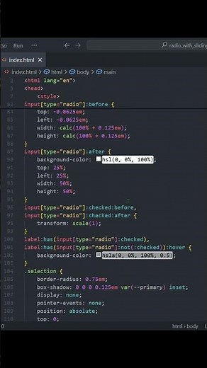 How to make Radio buttons html and css #html #coding #htmlcss #css #design #webdesign