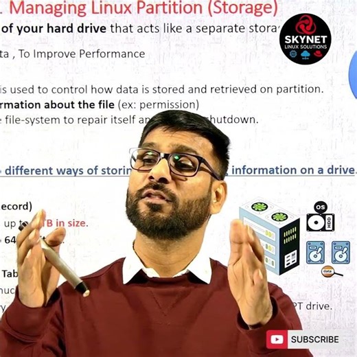 Linux Disk Partitioning Explained | cfdisk | RHCSA | RHEL 10 #rhel #skynetlinux