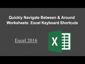 Excel Keyboard Shortcuts: Quickly Navigate Between Worksheets