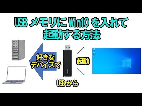 USBメモリにWindows10を入れて起動出来るようにする方法