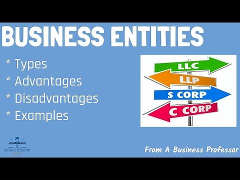 7 Most Common Types of Business Entities | From A Business Professor
