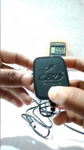 adapter dc output voltage check with multimeter #ytshorts