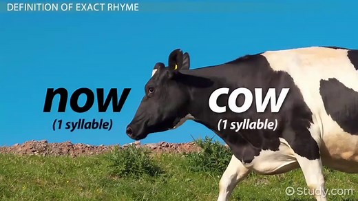 Exact Rhyme Definition, Examples & Uses