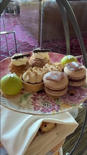The famous afternoon tea at Waldorf Astoria, Las Vegas, Vegas