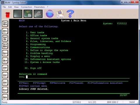 AS400 Tutorial - CRTLIB