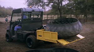 2.4K views · 42 reactions | You need a vehicle that will not only carry the load…but will lift and lower it, too. #MDVLeveLift https://www.hustlerturf.com/products/mdv-levelift | Hustler Turf | Facebook