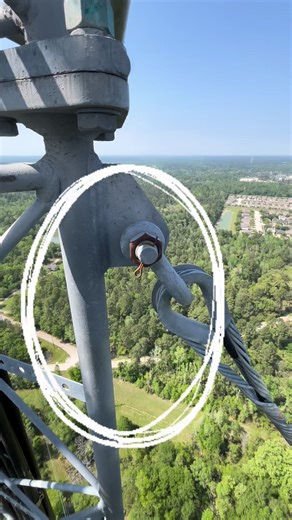 Abdullahi Lekan on Instagram: "changing cutter pin on 500ft guyed tower by Matt Mitchell"