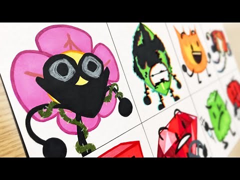 Drawing FNF - Corrupted BFDI / Battle For Corrupted Island / Learn with Pibby / BFDI#2
