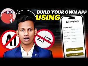 Data Entry App Using Thunkable | Create Your Own No Code Mobile App |