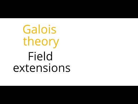 Galois theory: Field extensions