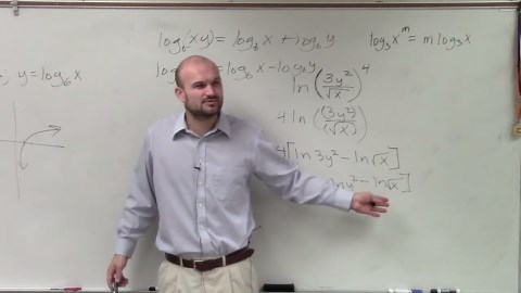 Expanding logarithmic expressions