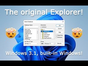 How to Find the Hidden Windows 3.1 File Manager in Windows 11!